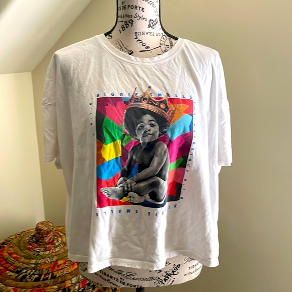 Notorious BIG Tops - Retro Notorious B.I.G. Biggie Smalls 90s Cropped T-shirt EUC SZXXL